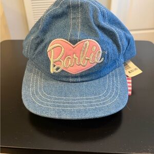 Barbie Denim Cap with Pink Heart